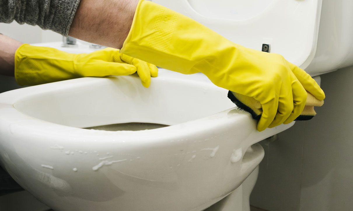 Bathroom Sanitization - Toilet cleaning